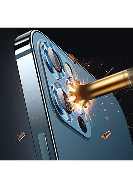 13 Pro Ile Uyumlu Arka Kamera Tempered Çözünürlük Engellemeyen, Parmak Izi Bırakmayan, Tozdan Koruyan Camera Protection 13 Pro Lens (Mavi) fiyatları