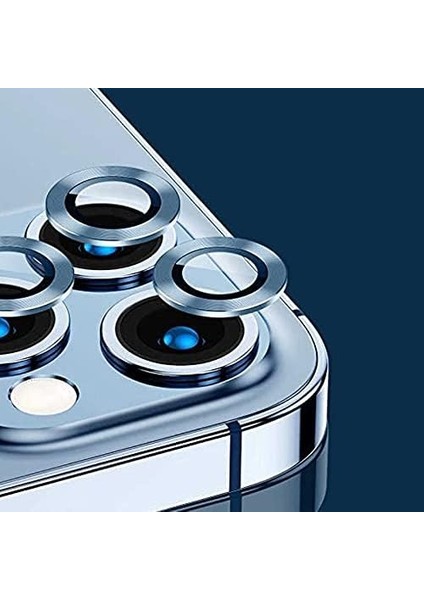 13 Pro Ile Uyumlu Arka Kamera Tempered Çözünürlük Engellemeyen, Parmak Izi Bırakmayan, Tozdan Koruyan Camera Protection 13 Pro Lens (Mavi) modelleri
