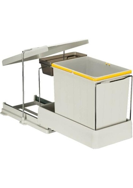 21600 Raylı Dolap Içi Çöp Kovası 16+1 Lt (17 Lt)