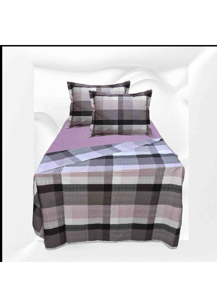 Ç.KIŞILIK%100PAMUKLU(200X225 Nevresim)Lastikli Çarşaf 180X200X30(FERMUARLI Yastık Kılıfı 50X70