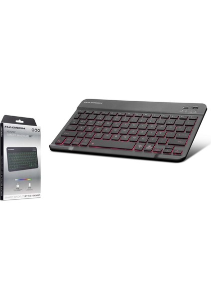 HDX2507 Türkçe-Q Fn+ Multimedia Rgb Ledli Bluetooth 5.0 Kablosuz Mini Klavye - Siyah
