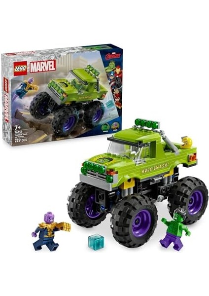 ǀ Hulk Kamyonu, Thanos&apos;a Karşı 76312-7 Yaş ve Üzeri Çocuklar Için Süper Kahraman Içeren Yaratıcı Oyuncak Yapım Seti (229 Parça) modelleri