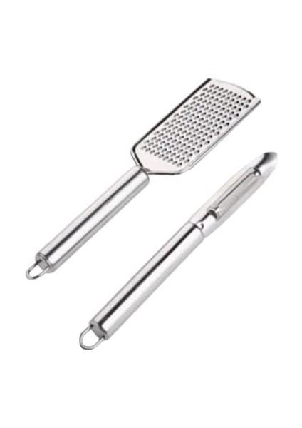 Paslanmaz Çelik Rende ve Soyacak Penir Çikolata Zencefil Patates Rende ve Soyacak 2&apos;li Set modelleri