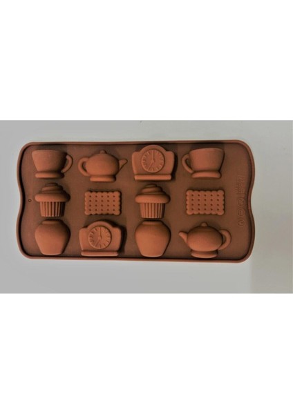 Kalıbı Silikon Çay Saati ECMELNM422