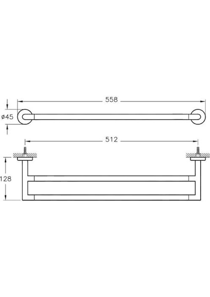 Minimax A44794 Ikili Uzun Havluluk, Krom modelleri