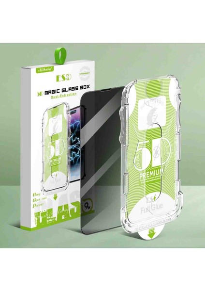 iphone 17 Uyumlu Magic Box 5d Hayalet Ekran Koruyucu Kırılmaz Cam Set indirimleri