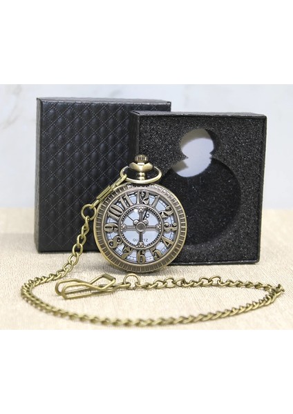 Özel Kutulu Rakamlı Köstekli Saat ALK2619