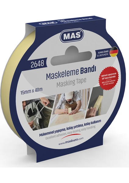 Mas Krepe (Maskeleme) Bantı 15 mm x 40 M 2648
