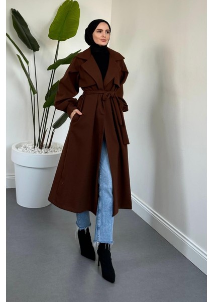 Areson Cepkenli Astarlı Kaban Kahverengi fiyatları