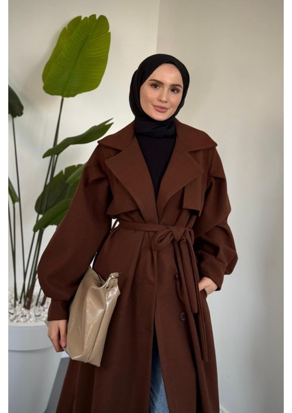 Areson Cepkenli Astarlı Kaban Kahverengi modelleri