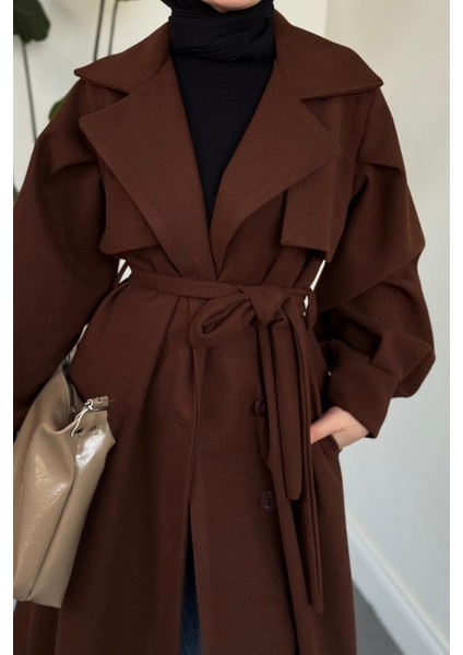 Areson Cepkenli Astarlı Kaban Kahverengi fırsatları