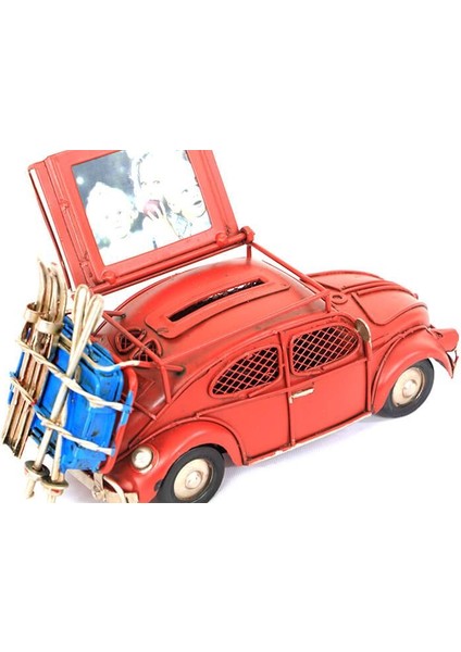 Dekoratif Metal Araba Çerçeveli ve Kumbaralı Hediyelik modelleri