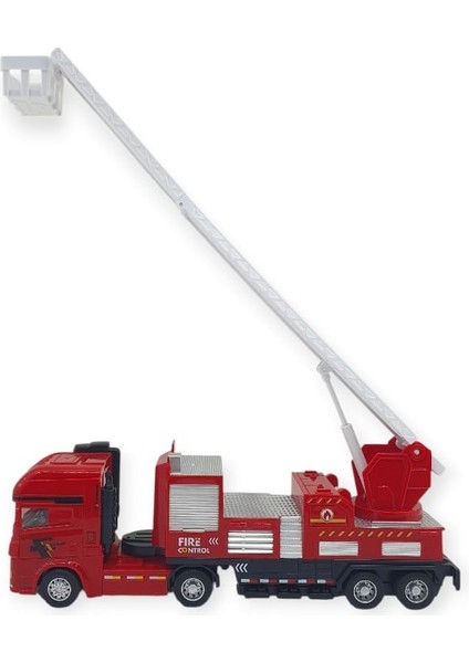 Metal Itfaiye Arabası - Merdivenli 26CM - 706-45 (Lisinya) modelleri