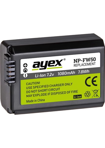 NP-FW50 Batarya, A7, A7 Iı, A7R, A7R Iı, A7S, A6500, A6300, RX10 Ile Uyumlu
