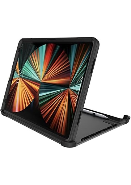 iPad Pro 12.9" (3. Nesil 2018/4. Nesil 2020/ 5. Nesil 2021/6. Nesil 2022) Kılıf, Ekran Ultra Sağlam Kılıf, Askeri Standartlara Göre 2 Kez Test Edilmiştir, Siyah fiyatları