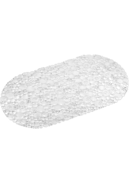 Mark Premium Serisi - Küvet Içi Kaydırmaz Yuvarlak Desenli Paspas 62 x 32 Cm, Şeffaf