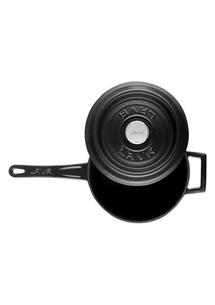 Döküm Yuvarlak Sos Tenceresi. Döküm Demir Yekpare Saplı Serisi Çap(Ø18 Cm. Siyah fiyatları