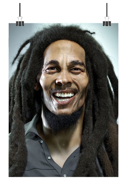 Bob Marley Poster3 - Retro Duvar Dekoru