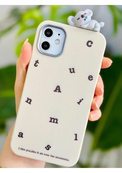 Aksesuar 11 ile Uyumlu 3D Oyuncaklı Koala Tasarımlı Yumuşak Silikon Kılıf