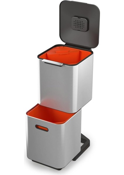 Çöp Kovası, Paslanmaz Çelik, 40 Litre