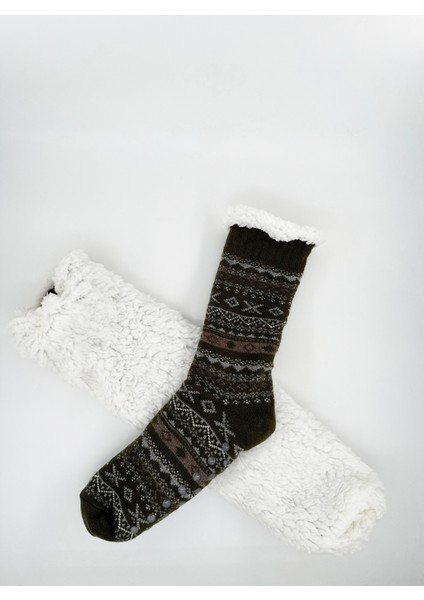 Kadın Çift Yüzey Teknolojili Astar Içli Kalın Yün Çorap – Cozy Kışlık Çorap modelleri