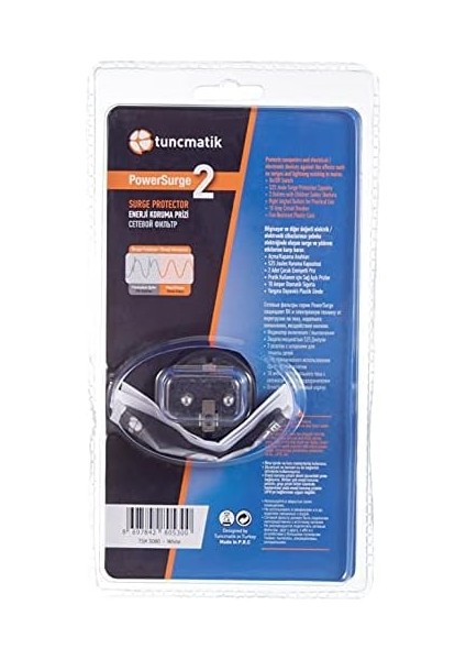 TSK5080 Akım Prizler, Beyaz, 2&apos;li 525 Joule fiyatları