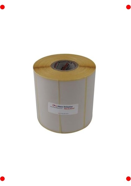 4'lü Eko Termal Etiket Rulo, 25X45MM, 3750 Adet