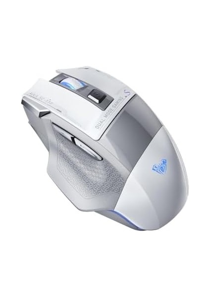 SC550 Çift Modlu 4800DPI 7 Tuşlu Makrolu 2.4ghz Kablosuz ve Kablolu Şarj Edilebilir Optik Rgb Oyuncu Gaming Mouse Beyaz modelleri