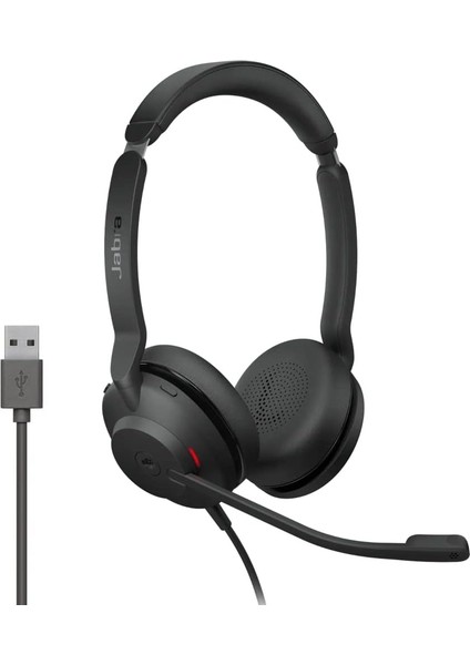 Evolve2 30 Kulaklık Seti, Gürültü Önleyici Kulaklık, Microsoft Sertifikalı, 2 Mikrofon Çağrı Teknolojisi, Usb-A Kablosu, Siyah