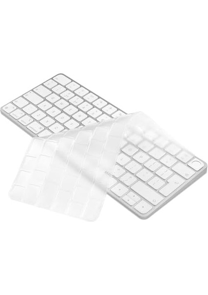 Klavye Keyboard-3 (Tr-Uk) A2449 A2450 ile Uyumlu Silikon Kılıf Şeffaf modelleri