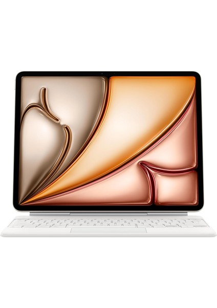 13 Inç iPad Air (M3) Için Keyboard Kılıf, Harika Yazma Deneyimi, Yerleşik Trackpad, Türkçe Q Klavye - Beyaz ​​​​​​​
