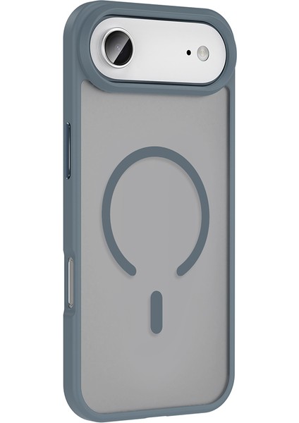 iPhone 17 Air Kılıf M-Safe Şarj Özellikli Mat Arka Yüzey Tkdw Sio Kapak - Desert Titanyum modelleri