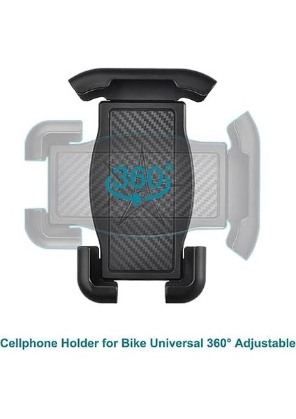 HT-T45 Motosiklet Telefon Tutucu Bisiklet Telefon Tutucu Motor ve Bisiklet Gidonu Için 360 Dönebilen Telefon Tutucu 4.5" - 6.5" fiyatları