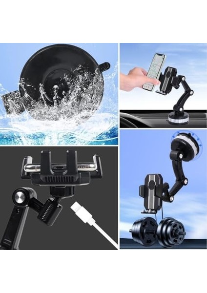 Jel Takılabilen Güçlü 360 Derece Dönebilen Ayarlanabilir Araç Içi Telefon Tutucu fiyatları