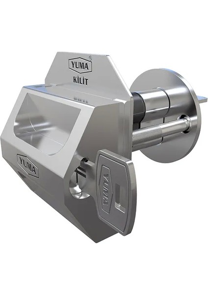 Kilitli Kapı Güvenlik Çelik Rozeti - Sağ - Lisinya