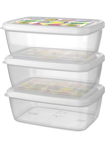 Aria Saklama Kabı 1200 ml 3&apos;lü Se