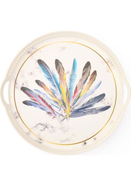 Home Örgü Tepsi - Beyaz - 40X27 cm