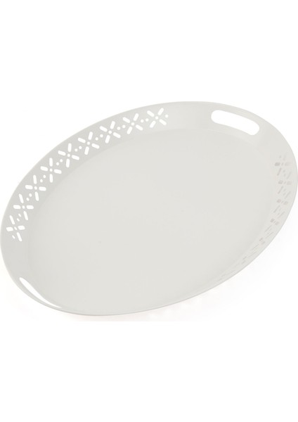 Romantik Tepsi - Beyaz - 52X39 cm modelleri