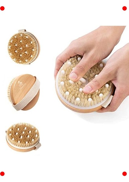 Kuru/ıslak Vücut Fırçası - Cilt Eksfoliasyonu ve Masaj