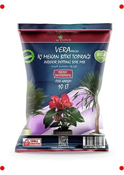Iç Mekan Bitki ve Çiçek Toprağı Harcı - 10 Litre