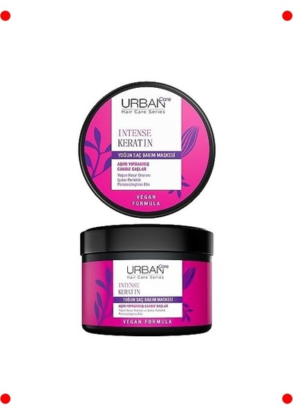 Yoğun Keratinli Yıpranmış Saç Maskesi - Vegan 230ML