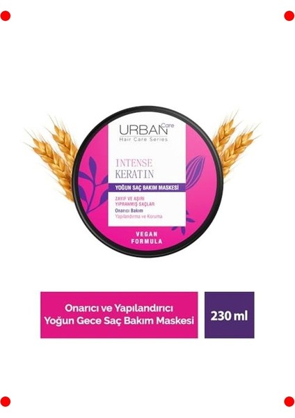 Yoğun Keratinli Yıpranmış Saç Maskesi - Vegan 230ML fiyatları