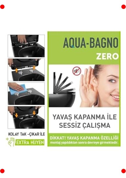 Mat Siyah Yavaş Kapanan Klozet Kapağı (Duroplast) modelleri