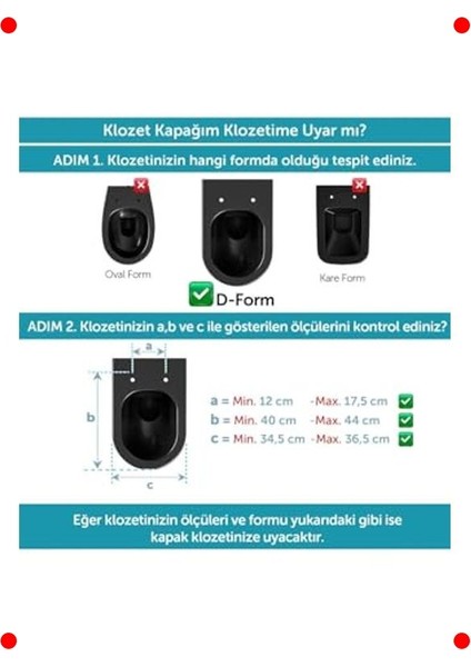 Mat Siyah Yavaş Kapanan Klozet Kapağı (Duroplast) fırsatları
