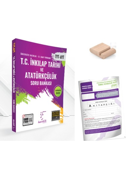 Tyt-Ayt Inkilap Tarihi Soru Bankası Tyt 2026+TELEFON Tutucu +Deneme