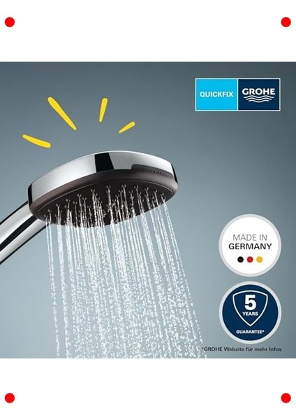 3 Akışlı Krom El Duşu - Kireç Önleyici Sistemli modelleri