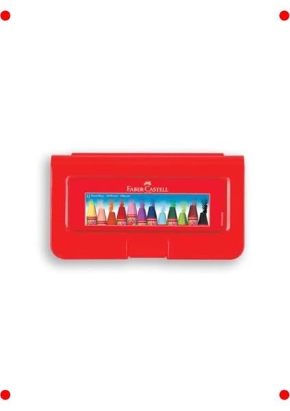 12 Renk Altıgen Pastel Boya Seti, Canlı Renkler