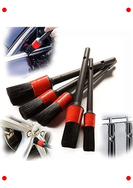 Profesyonel Araç Detay Temizlik Fırça Seti (5'li) modelleri