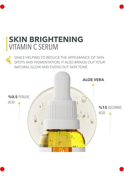 C Vitamini Içeren Aydınlatıcı Yüz Serumu 30 ml fiyatları