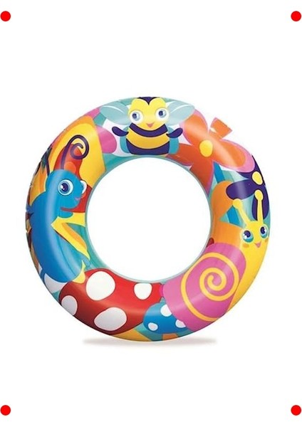 Deniz Hayvan Desenli Çocuk Simidi - 56 cm